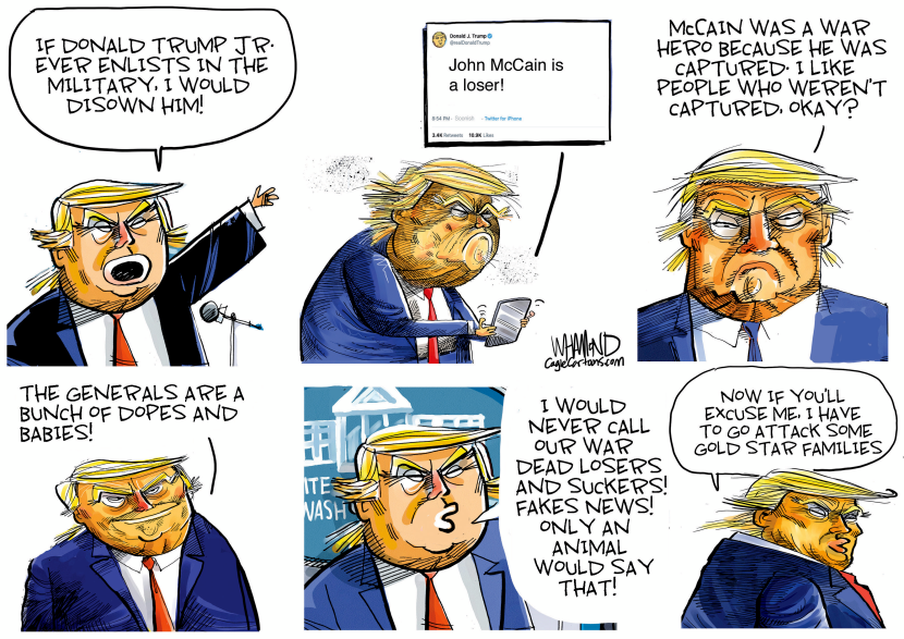 Quotes about military on-brand for Trump