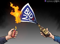 BIDEN AND RIOTS by Nate Beeler