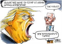 WARNING: WOODWARD VIRUS MAY CAUSE RAGE by Dave Whamond