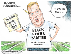 NFL AND BLACK LIVES MATTER by Dave Granlund