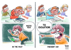 SNEEZING AT SCHOOL by Gatis Sluka