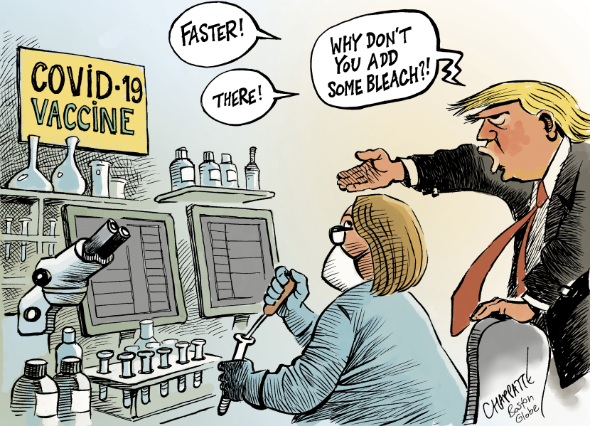 Trump meddles in vaccine race