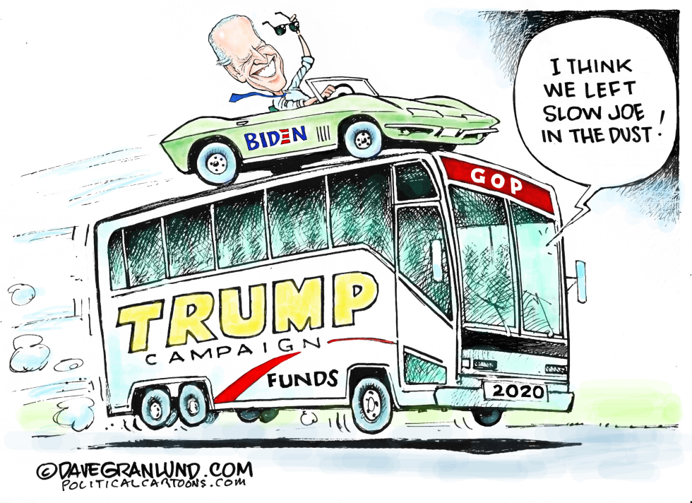Biden ridin' on top
