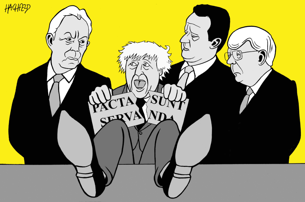 Old Tory leaders against Johnson