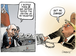 RUSHING THE VACCINE by Patrick Chappatte