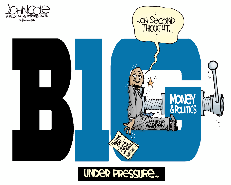 Big 10 football under pressure