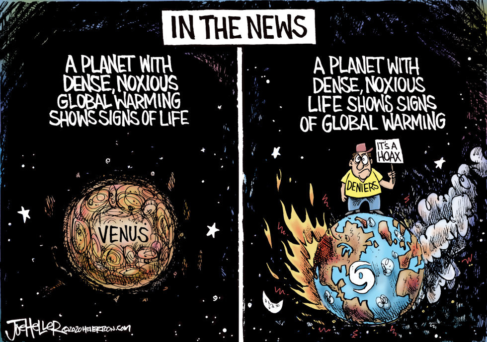 Venus and Earth