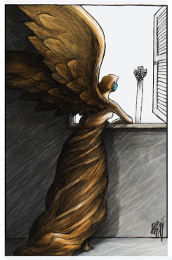 YES, STAY HOME by Angel Boligan