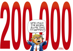 CORONAVIRUS DEATH TOLL HITS 200,000 by Dave Whamond