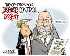 TRUMP MUFFLES THE CDC by John Cole