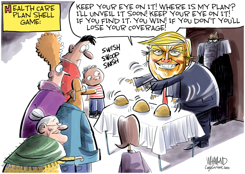 Trump's Three Cup Monte