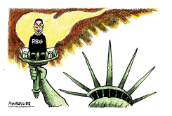 JUSTICE RUTH BADER GINSBURG by Jimmy Margulies
