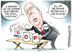 MCCONNELL 2016 VS 2020 SCOTUS by Dave Granlund