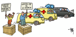 CORONA VIRUS DENIERS by Arend van Dam