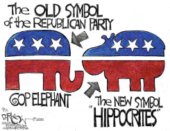 HIPPOCRITES PARTY by John Darkow