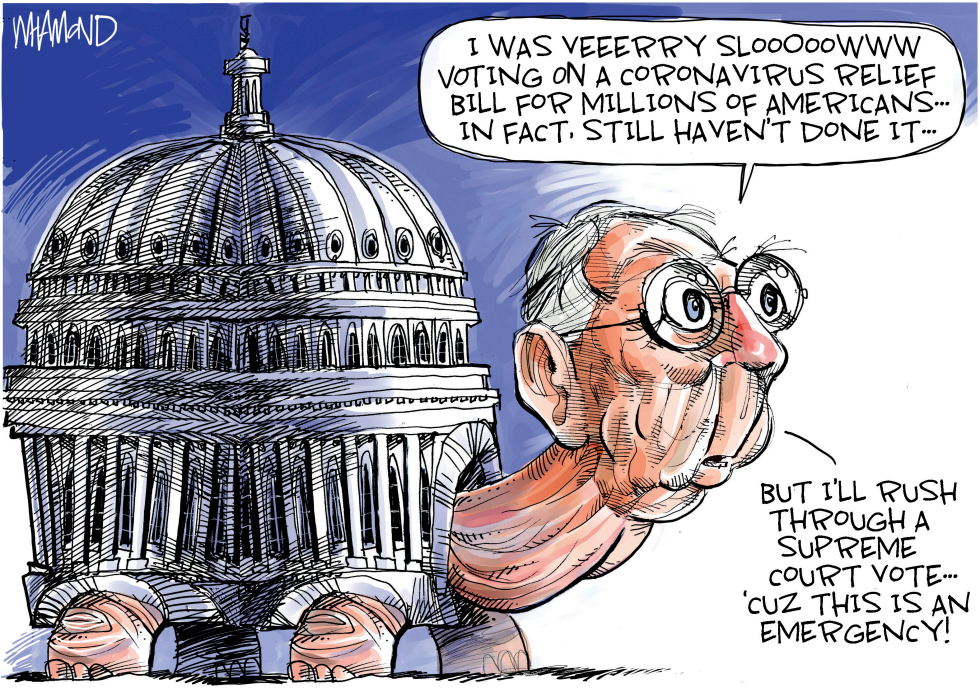 McConnell suddenly in a rush