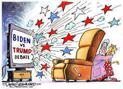 BIDEN VS TRUMP DEBATE by Dave Granlund