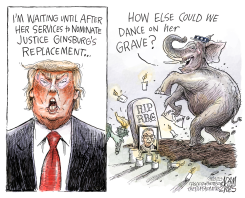 NOMINATING AMY CONEY BARRETT by Adam Zyglis