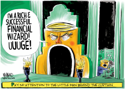 FINANCIAL WIZARD OF TRUMP by Dave Whamond