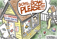 DEBATE DAYCARE WITH CHRIS WALLACE by Jeff Koterba