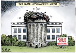 WHITE SUPREMACISTS HOUSE by Christopher Weyant