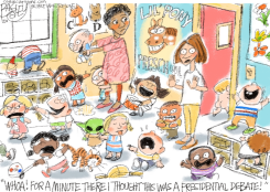 DEBATE CHAOS by Pat Bagley
