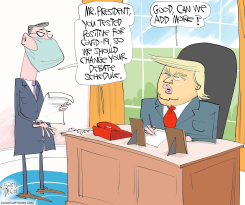 TRUMP TESTS POSITIVE by Gary McCoy