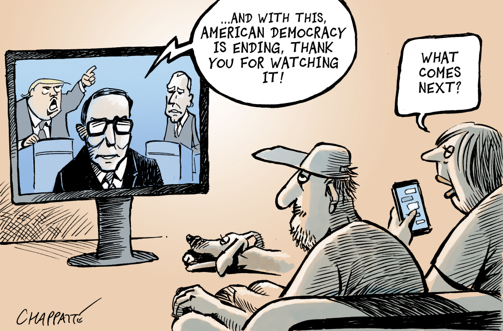 A US presidential debate from hell