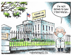 TRUMP POSITIVE FOR COVID-19 by Dave Granlund