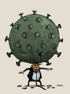 TRUMP INFECTED by Dario Castillejos