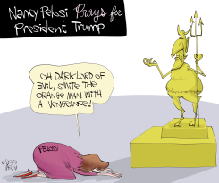 PELOSI PRAYS FOR TRUMP by Gary McCoy
