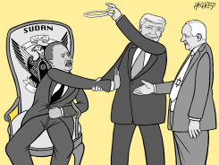 HAMDOK, TRUMP, NETANYAHU by Rainer Hachfeld