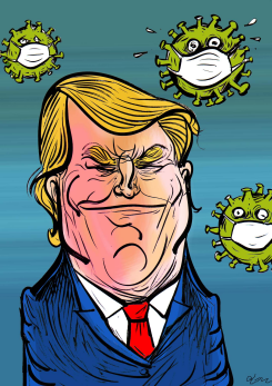 TRUMP AND CORONAVIRUS by Oguz Gurel