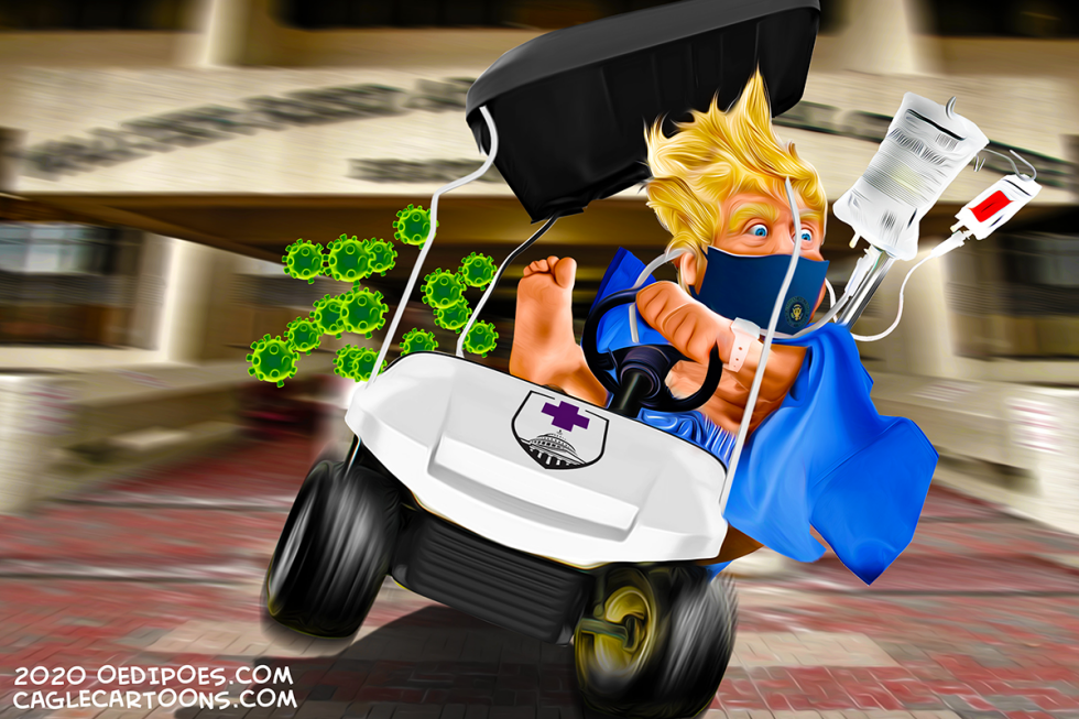 Trump leaving hospital