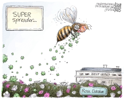 WEST WING OUTBREAK by Adam Zyglis