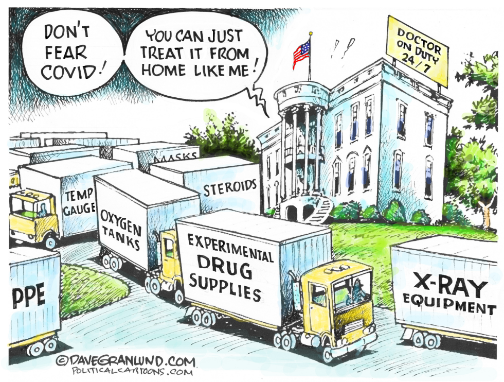 White House COVID meds and PPE