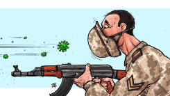 WAR AT THE TIME OF CORONA  by Emad Hajjaj
