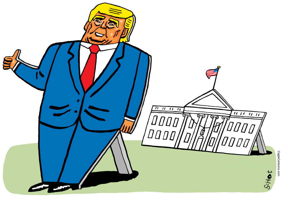 Trump back in the White House