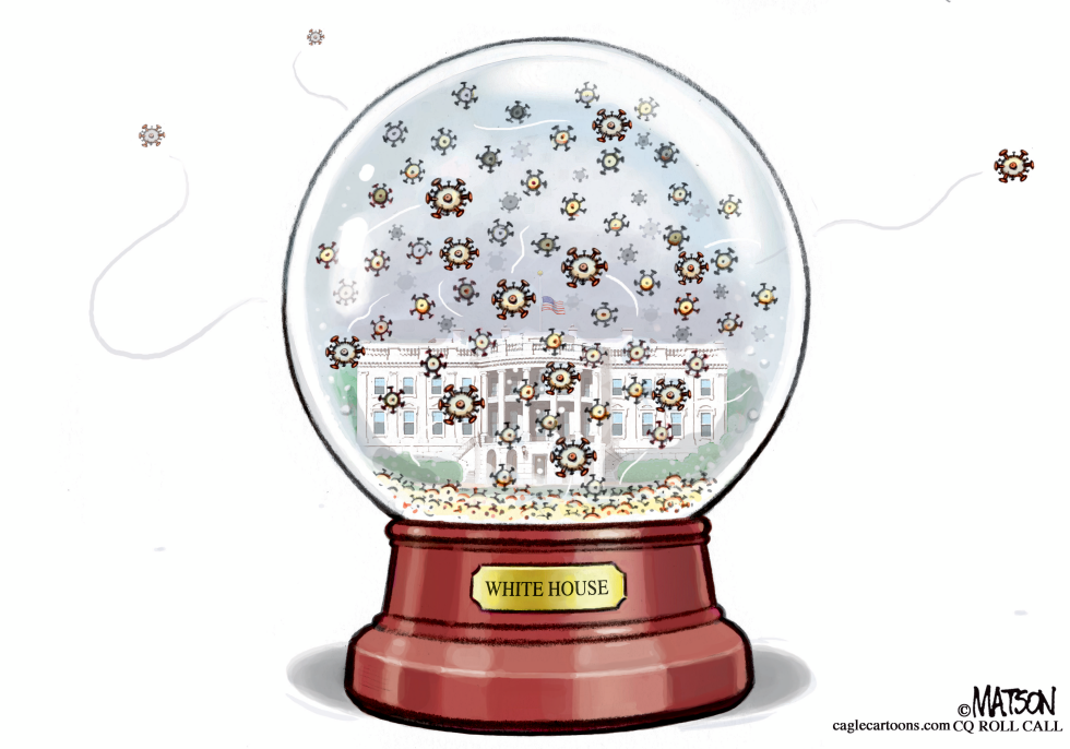 COVID-19 White House Souvenir Snow Globe