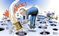 FACEBOOK CRACKDOWN ON QANON by Paresh Nath