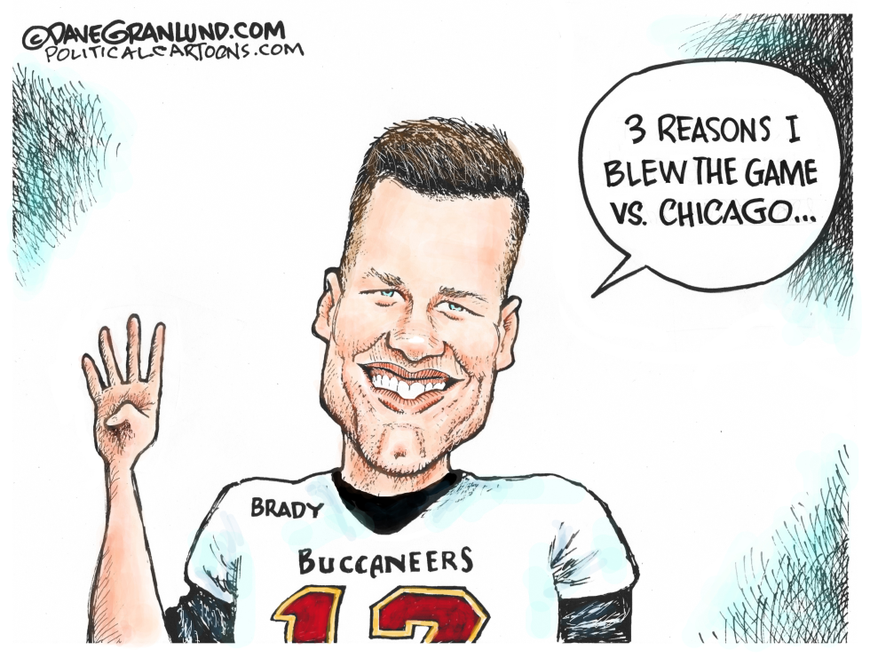  TOM BRADY AND LOSS TO CHICAGO  by Dave Granlund