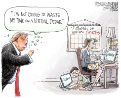 VIRTUAL DEBATE by Adam Zyglis