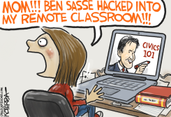 BEN SASSE CIVICS CLASS by Jeff Koterba