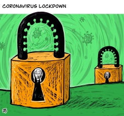 CORONAVIRUS LOCKDOWN by Emad Hajjaj