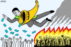 BOLSONARO IN A GENEROUS MOOD by Rainer Hachfeld