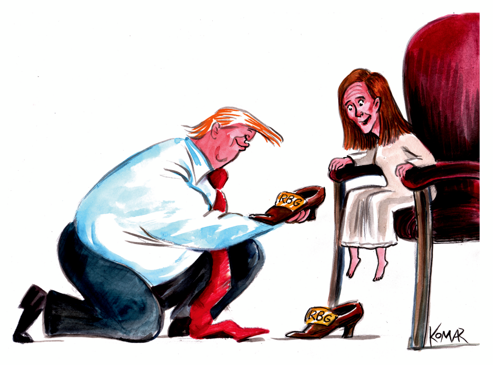 Trump and Amy Barrett's new shoes