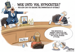 DEMOCRATIC SENATOR PREACHES TO GOP HYPOCRITES by R.J. Matson