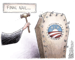 KILLING OBAMACARE by Adam Zyglis