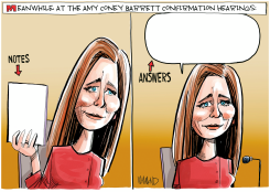 AMY BARRETT CONFIRMATION HEARING by Dave Whamond