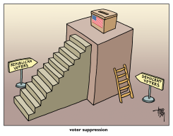 VOTER SUPPRESSION USA by Arend van Dam